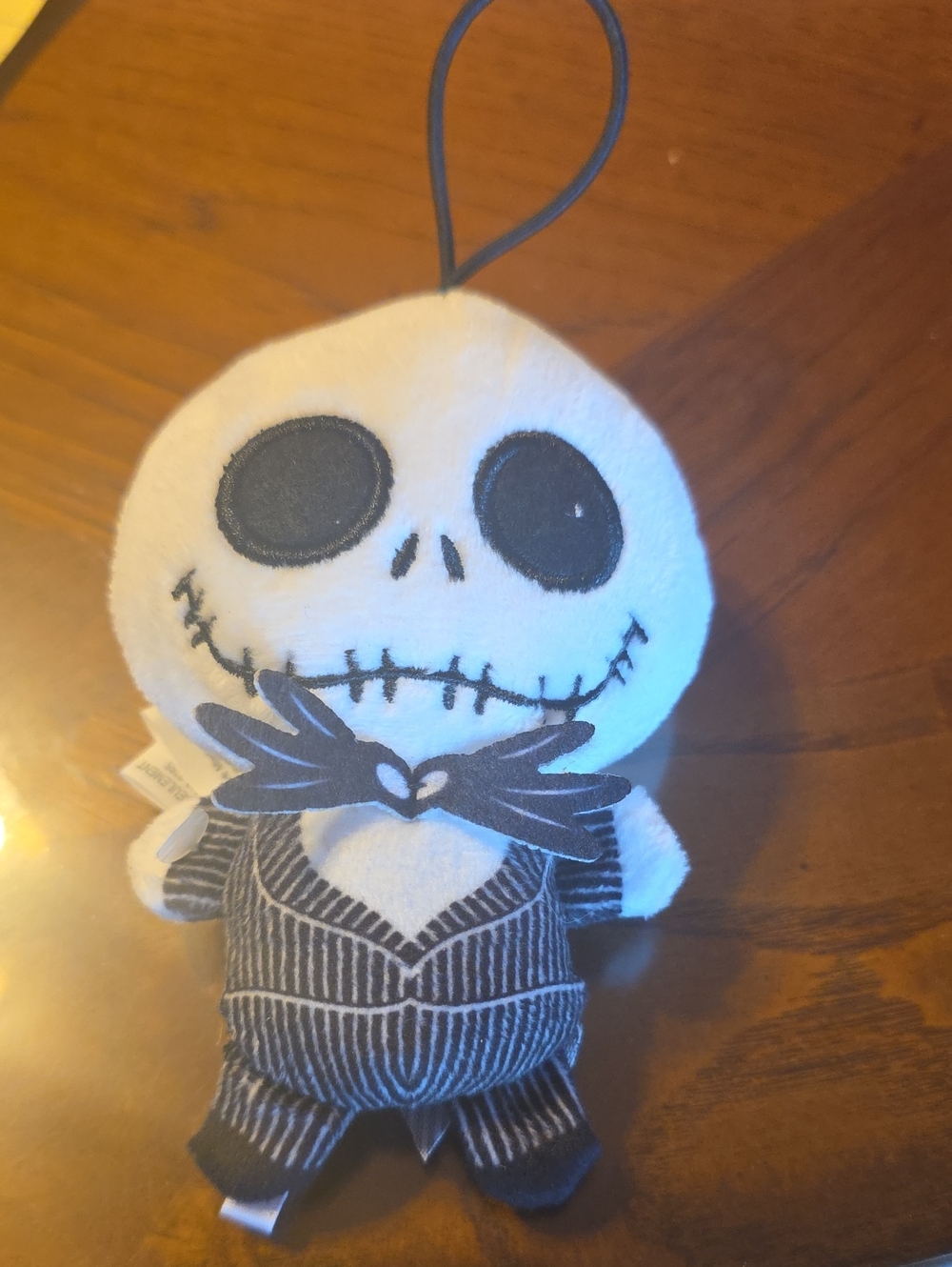 White Jack Skellington Plush Ornament